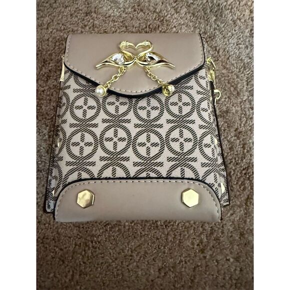 Women's Multicolor Mini Crossbody Bag with Chain Strap & Coin Purse - Picture 3 of 4